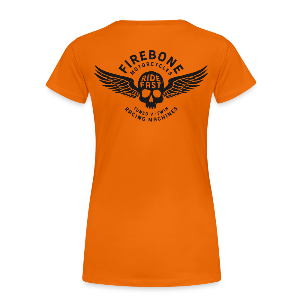 Super Quick Skullz - Women’s Orange Premium T-Shirt - orange