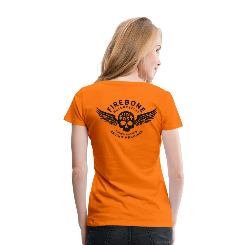 Super Quick Skullz - Women’s Orange Premium T-Shirt - orange