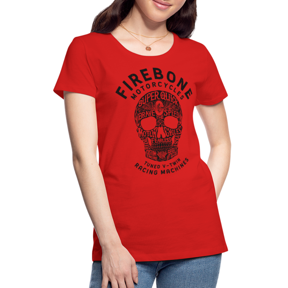Super Quick Skullz - Women’s Red Premium T-Shirt - red