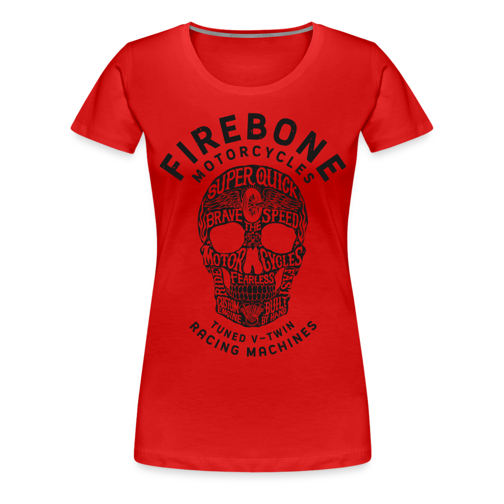 Super Quick Skullz - Women’s Red Premium T-Shirt - red