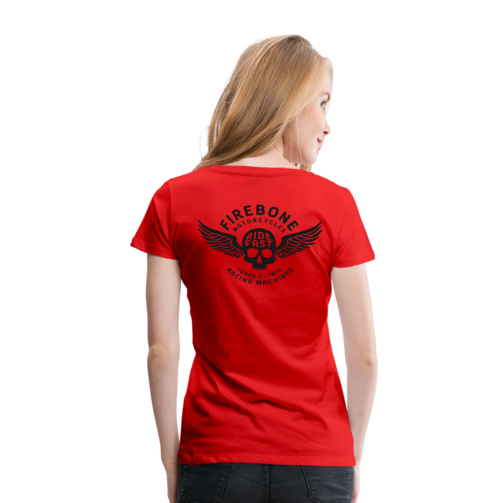 Super Quick Skullz - Women’s Red Premium T-Shirt - red