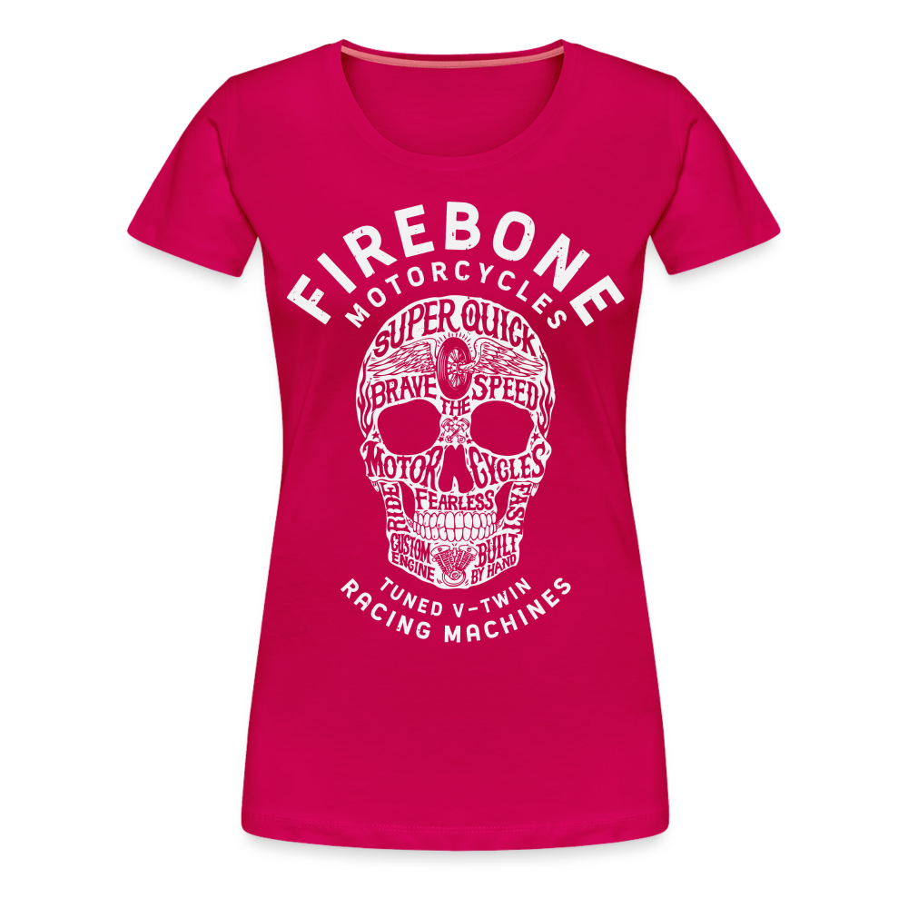 Super Quick Skullz - Women’s Dark Pink Premium T-Shirt - dark pink