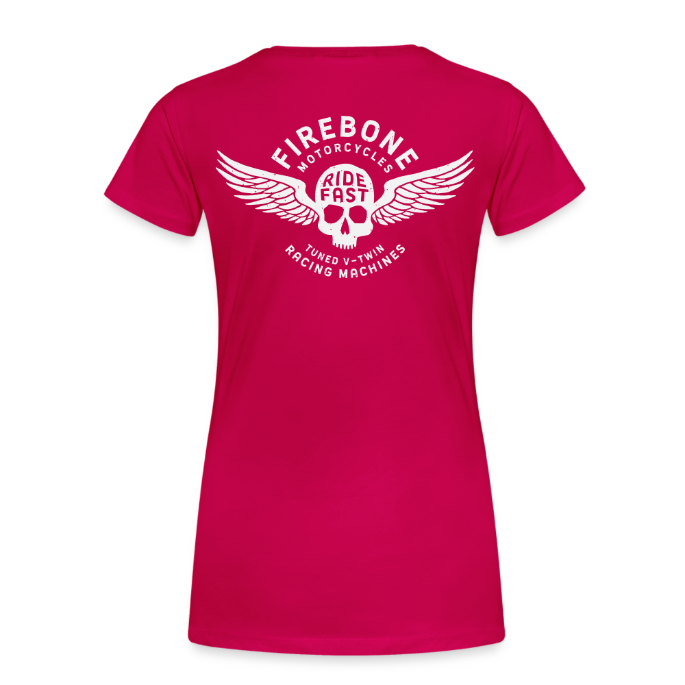 Super Quick Skullz - Women’s Dark Pink Premium T-Shirt - dark pink