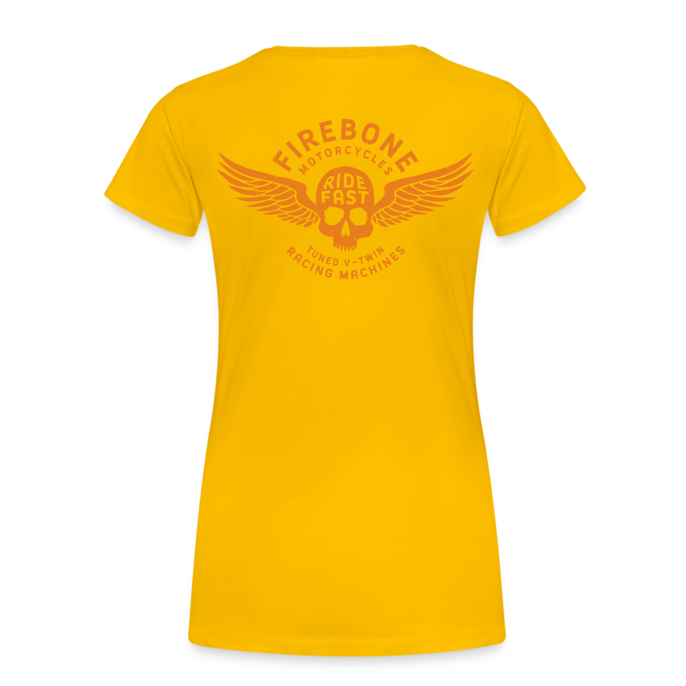 Super Quick Skullz - Women’s Yellow Premium T-Shirt - sun yellow