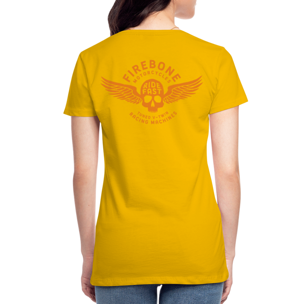 Super Quick Skullz - Women’s Yellow Premium T-Shirt - sun yellow