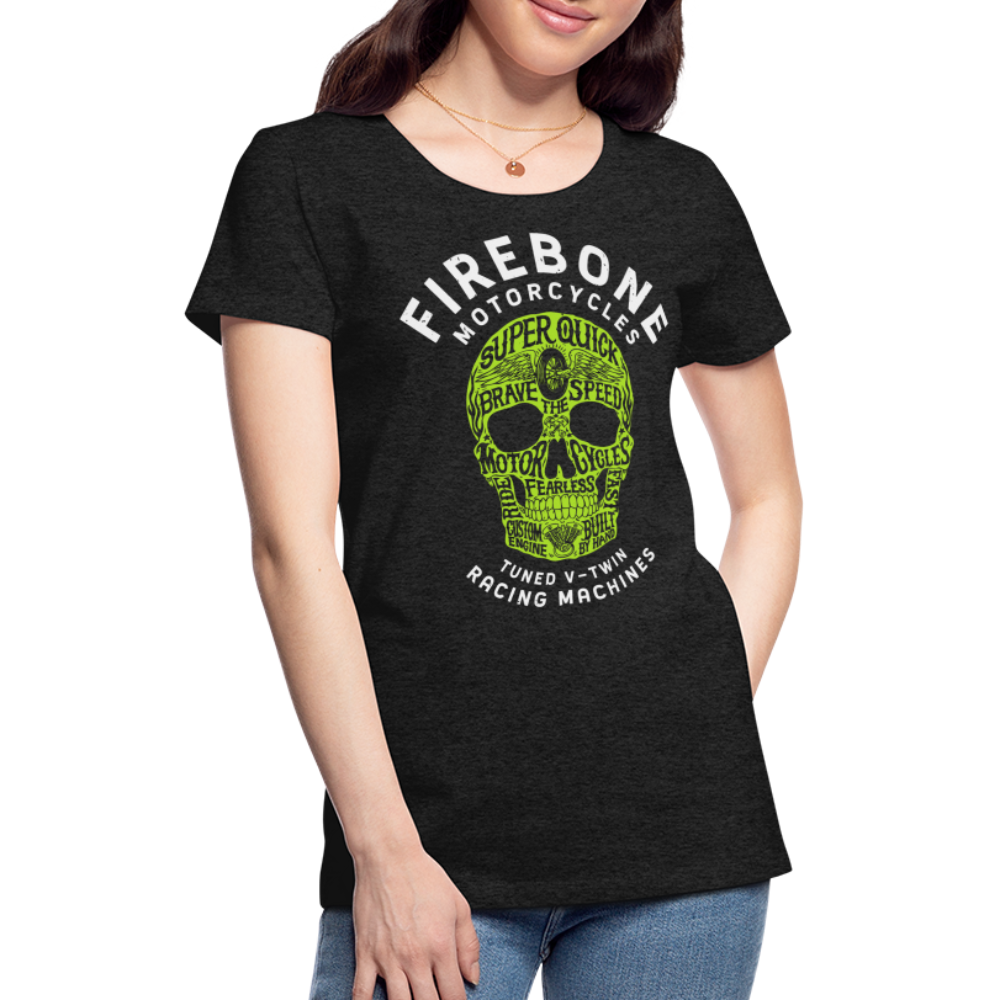 Super Quick Skullz - Charcoal Grey Women’s Premium T-Shirt - charcoal grey