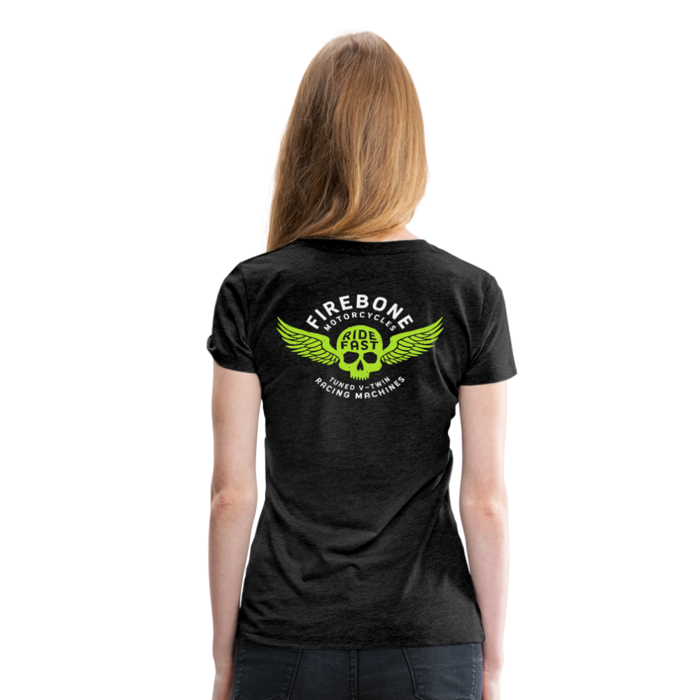 Super Quick Skullz - Charcoal Grey Women’s Premium T-Shirt - charcoal grey