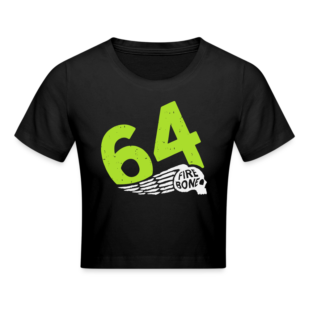 64 Skullz - Black Crop T-Shirt - black
