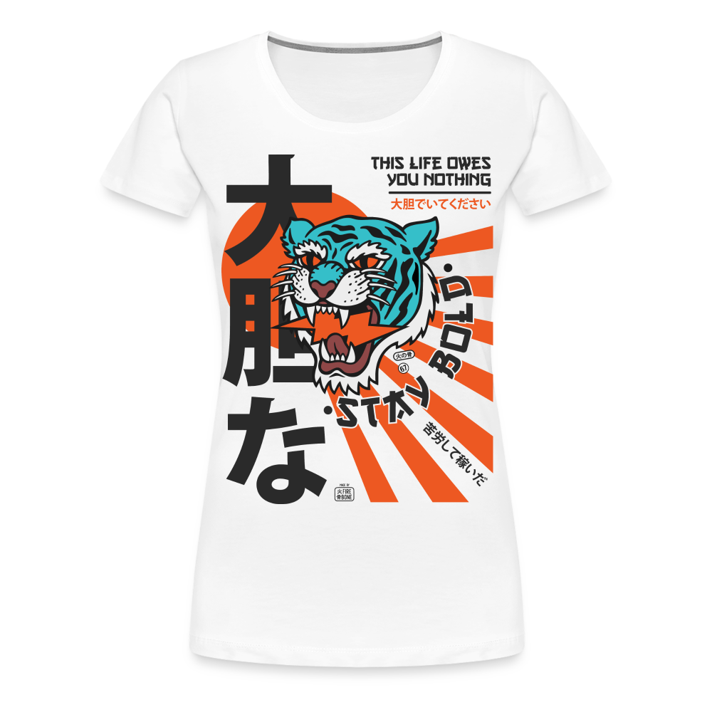 Women’s This Life Owes You Nothing Premium T-Shirt - white