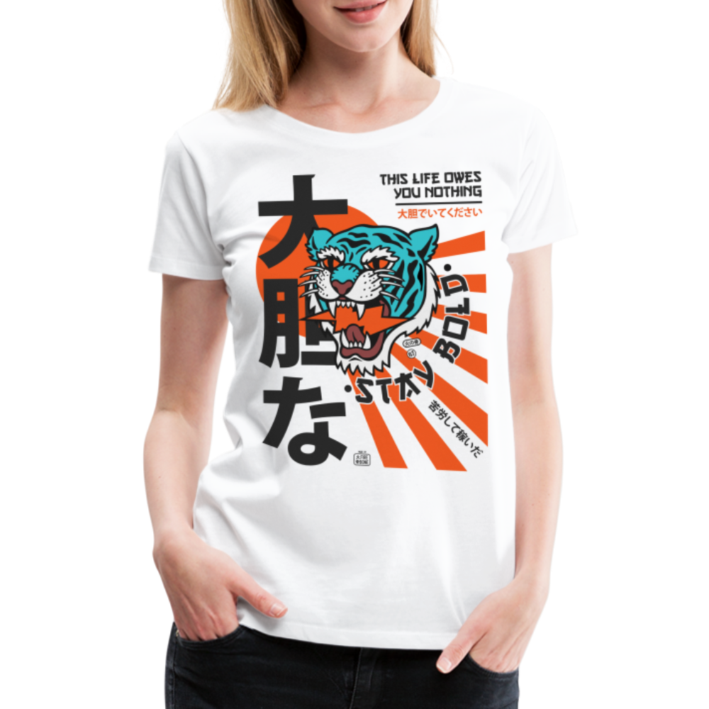 Women’s This Life Owes You Nothing Premium T-Shirt - white