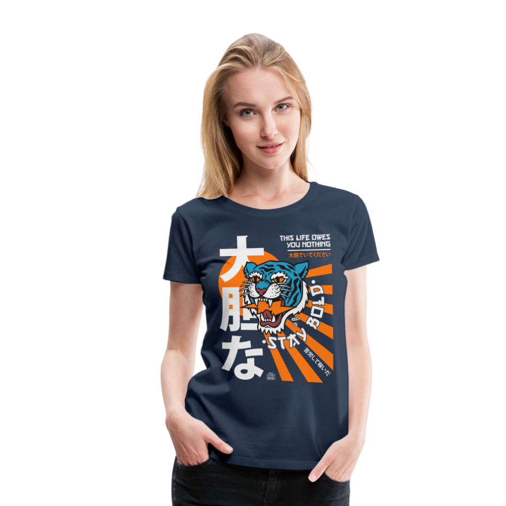 Women’s This Life Owes You Nothing Premium T-Shirt - navy