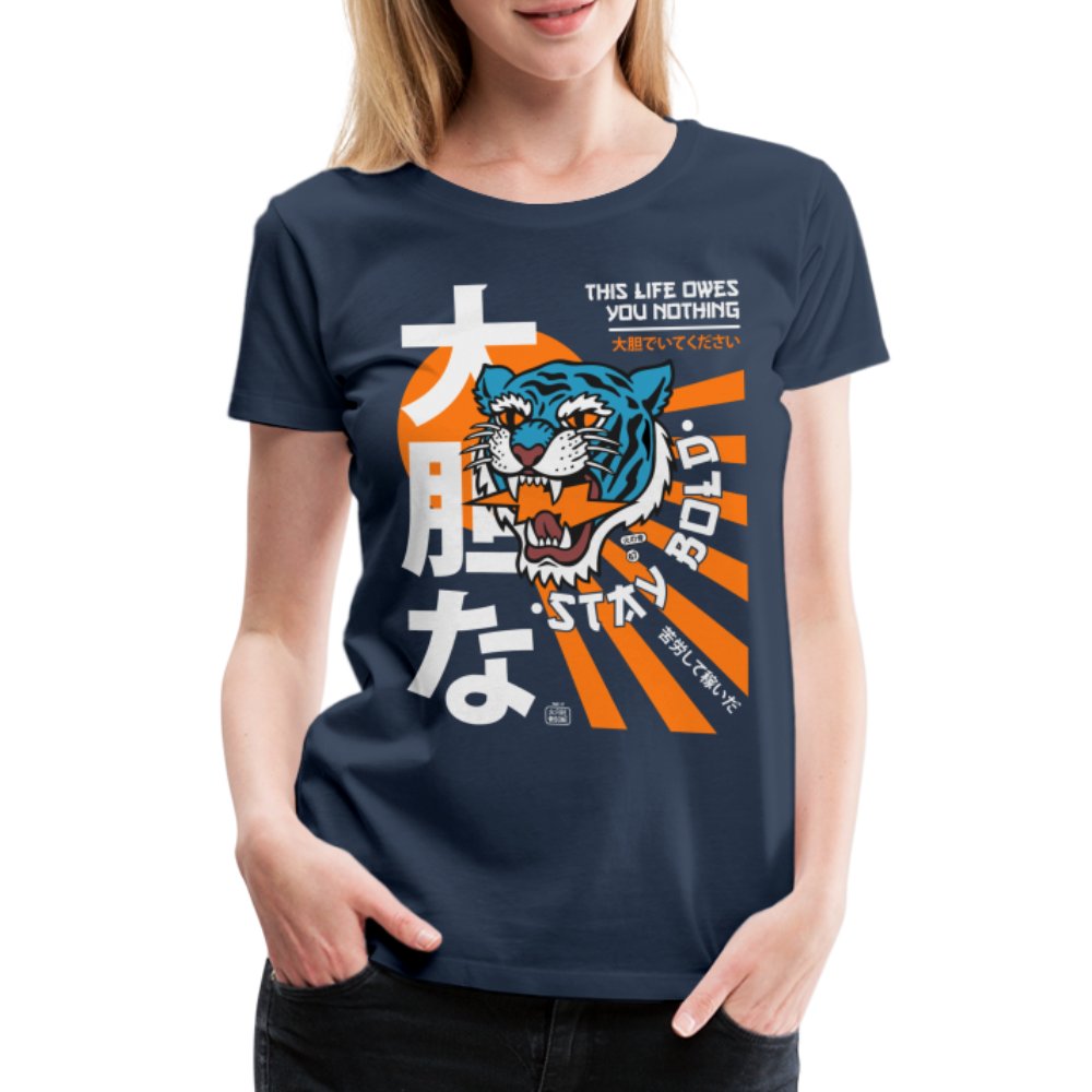 Women’s This Life Owes You Nothing Premium T-Shirt - navy