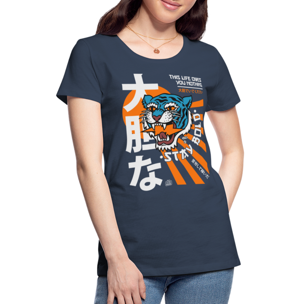 Women’s This Life Owes You Nothing Premium T-Shirt - navy