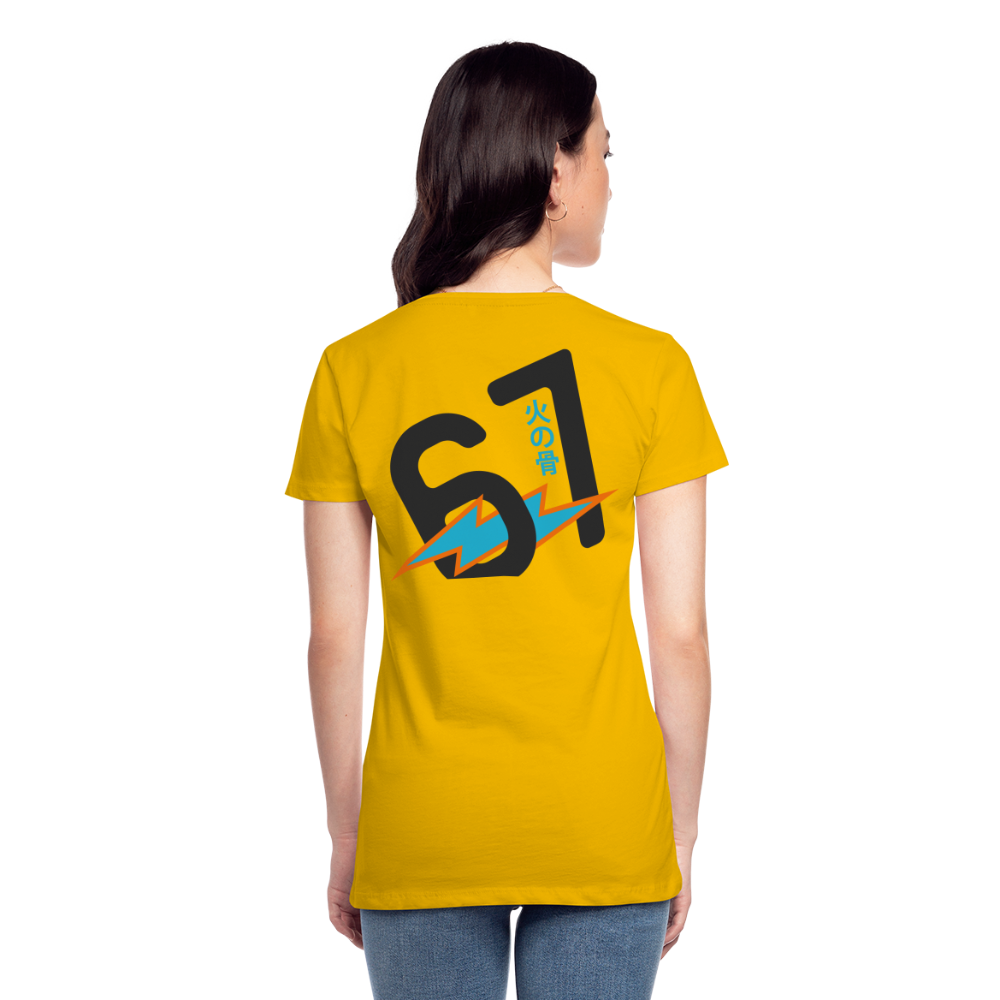 Women’s Premium This Life Owes You Nothing Sun Yellow Double T-Shirt - sun yellow