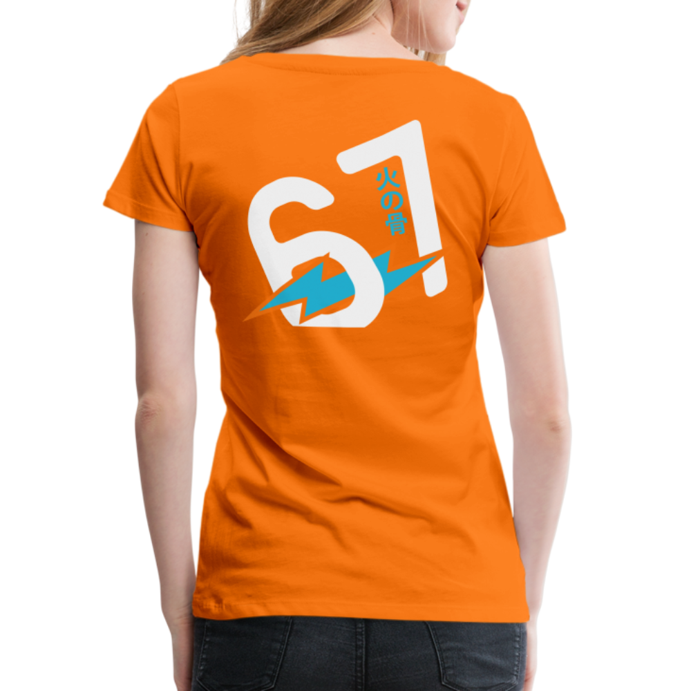 Women’s Premium This Life Owes You Nothing Orange 2 T-Shirt - orange