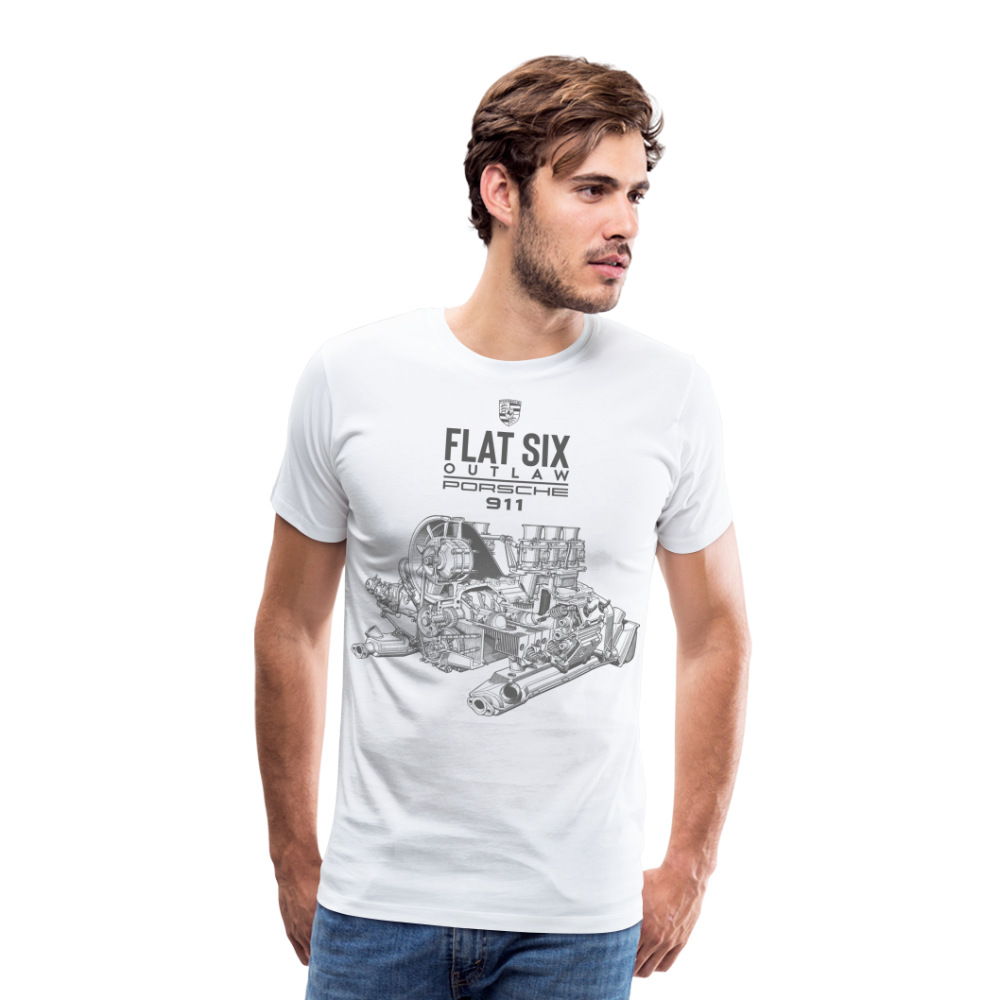 Men’s Outlaw Porsche Premium T-Shirt - white