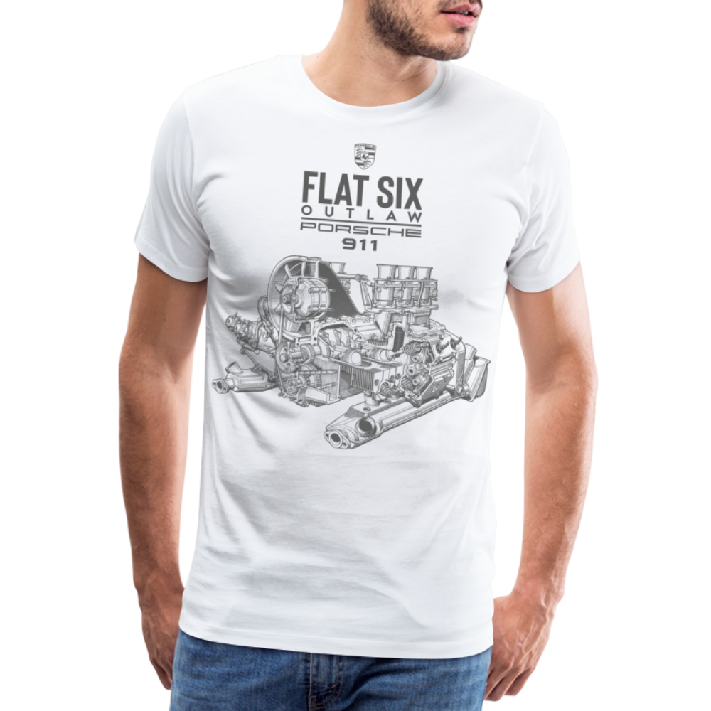 Men’s Outlaw Porsche Premium T-Shirt - white