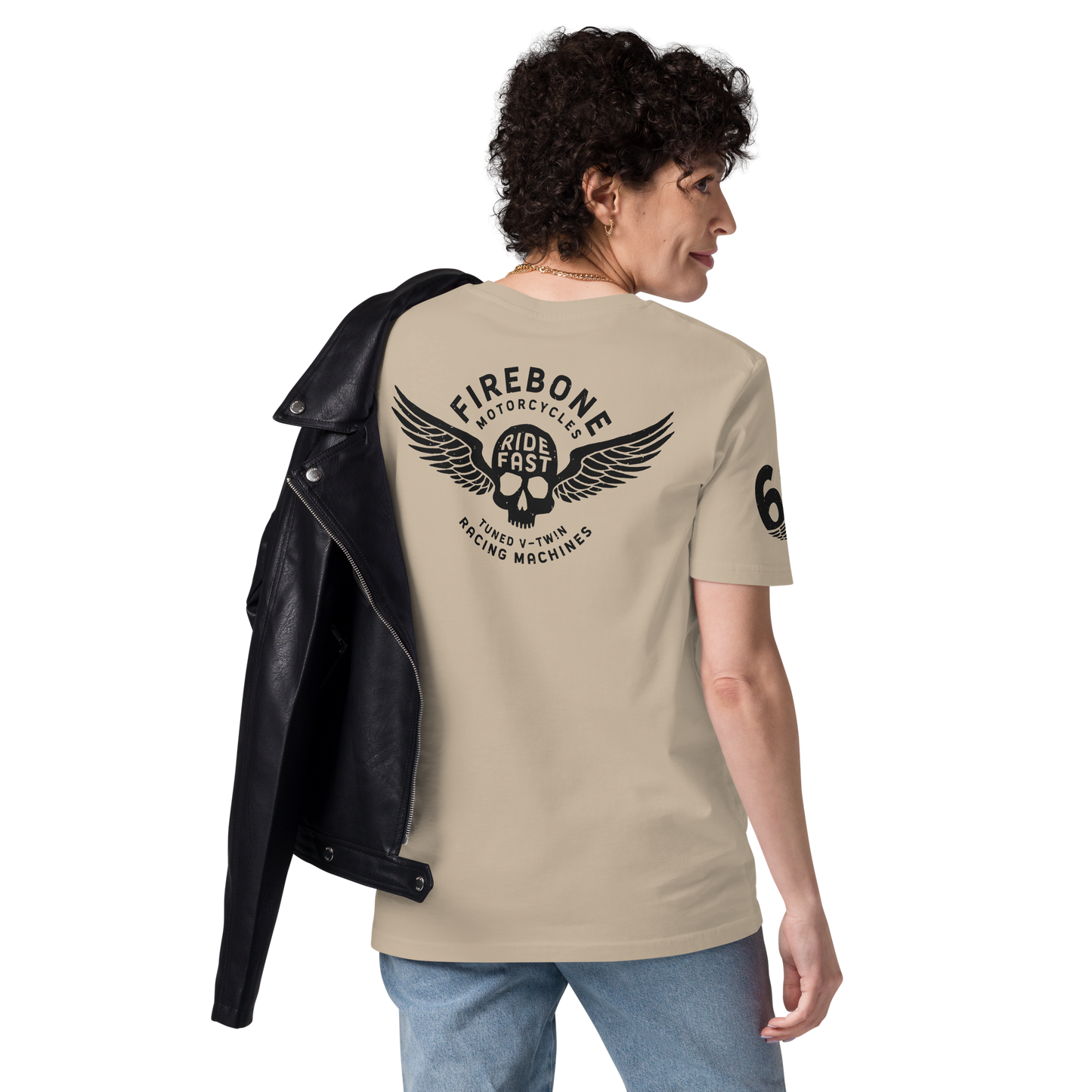 Super Quick Skullz - Sand organic cotton t-shirt