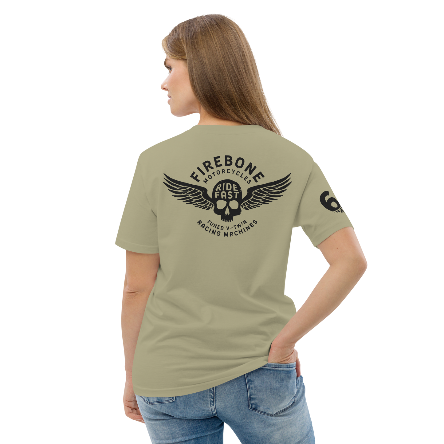 Super Quick Skullz - Sage organic cotton t-shirt