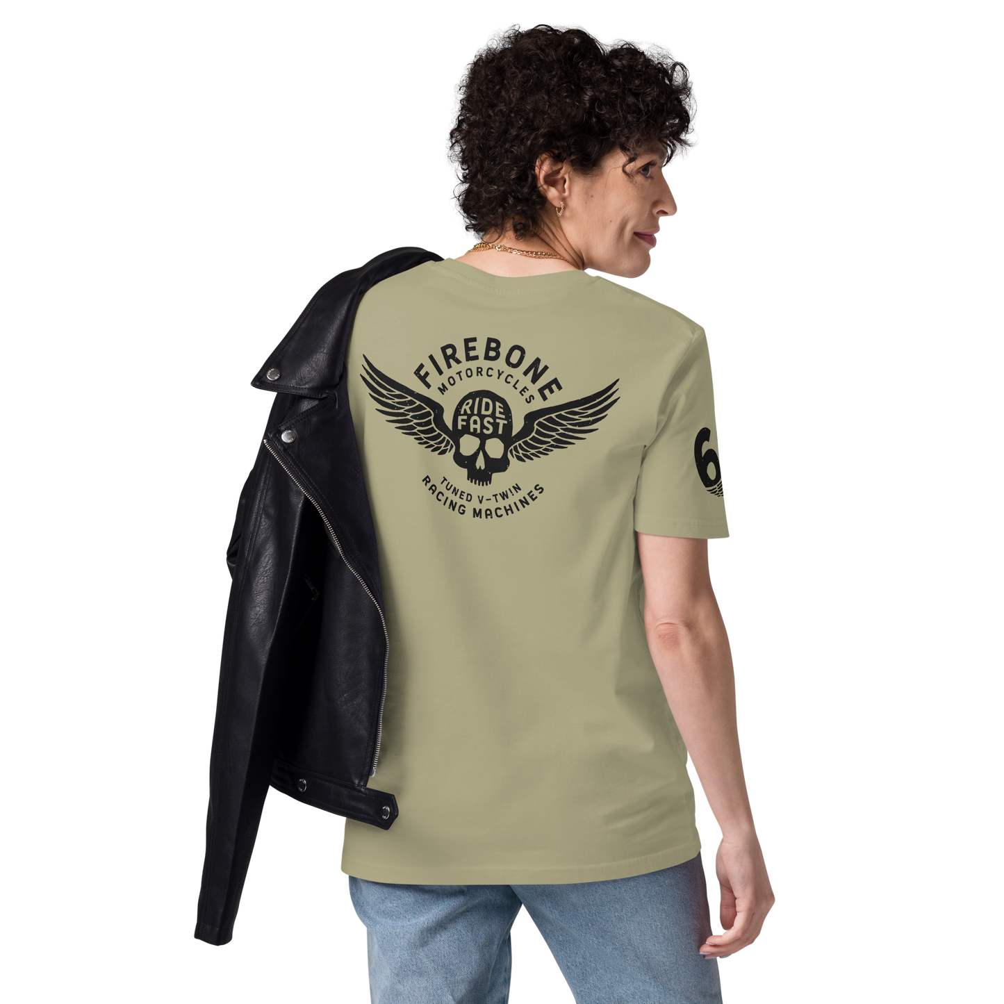 Super Quick Skullz - Sage organic cotton t-shirt
