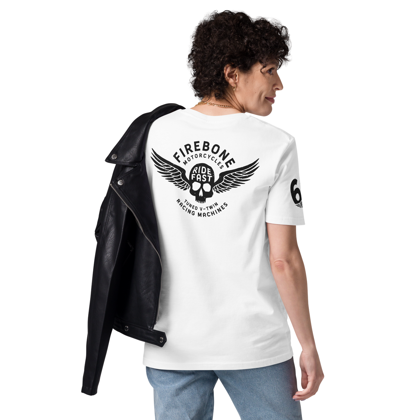 Super Quick Skullz - White organic cotton t-shirt