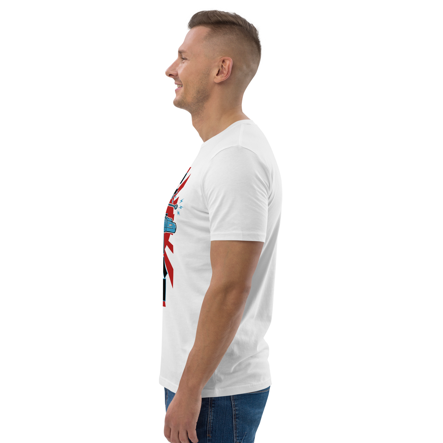 Filthy Quick Space ship - White Organic cotton t-shirt