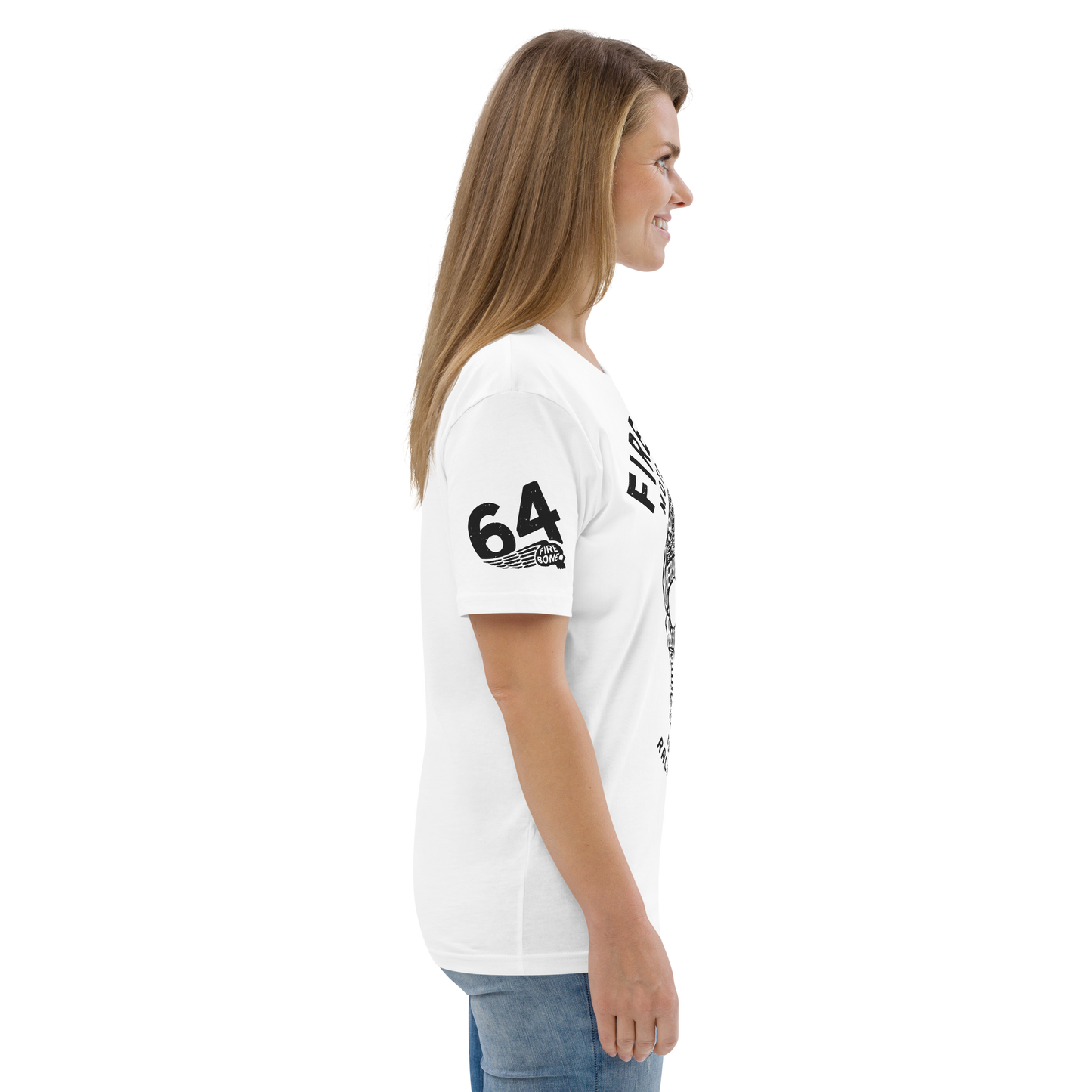 Super Quick Skullz - White organic cotton t-shirt