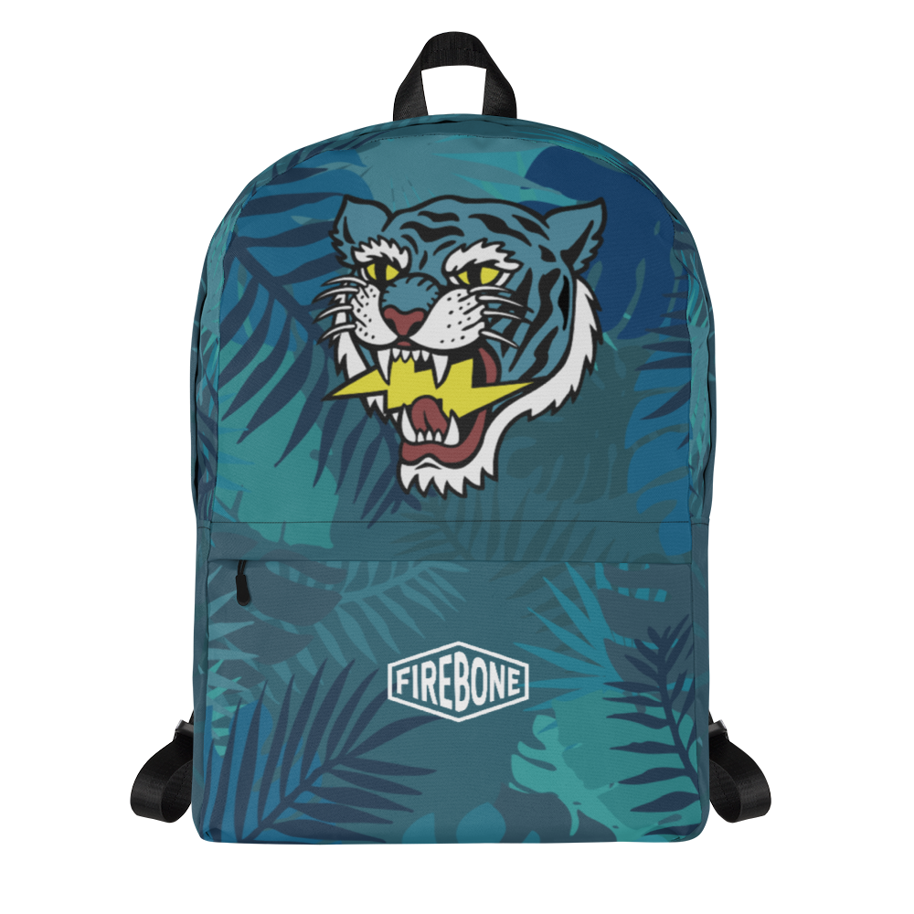 jungle tiger -Blue backpack - Firebone