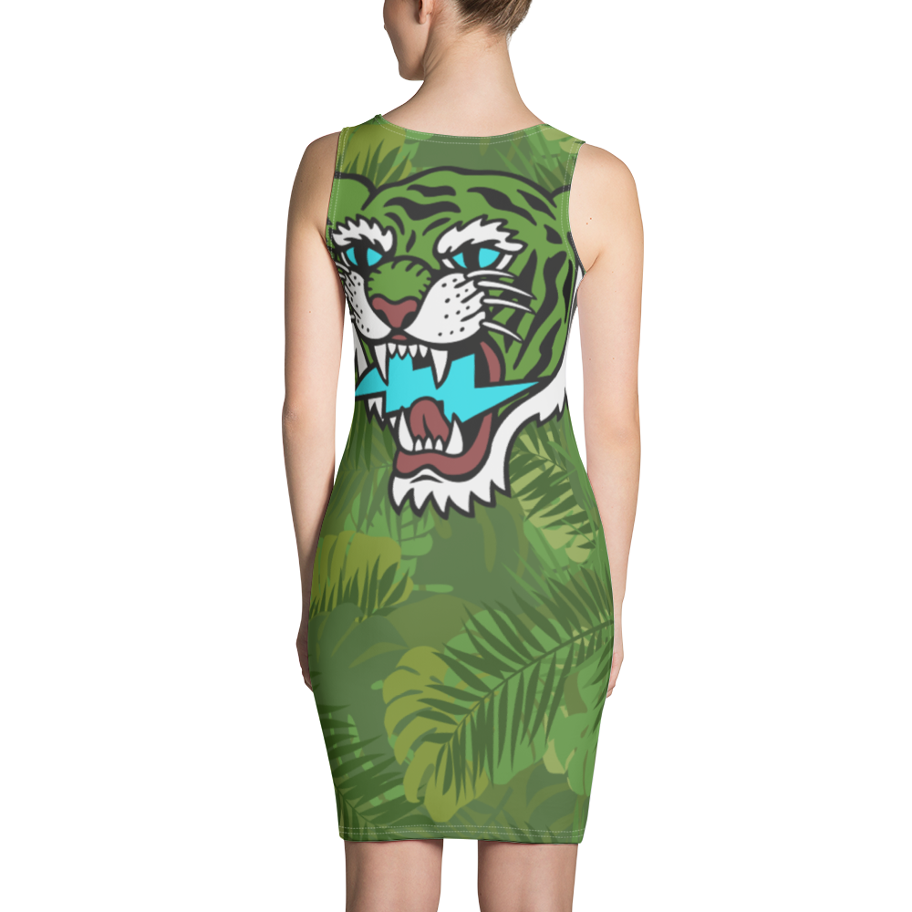 Jungle tiger - Green dress - Firebone