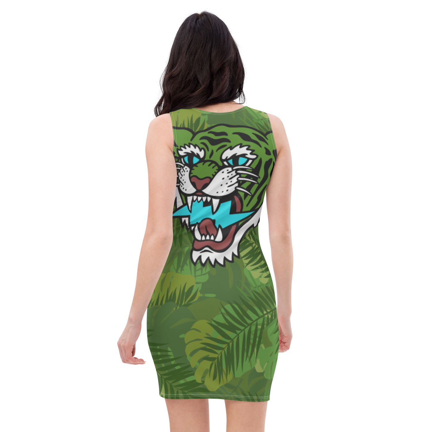 Jungle tiger - Green dress - Firebone