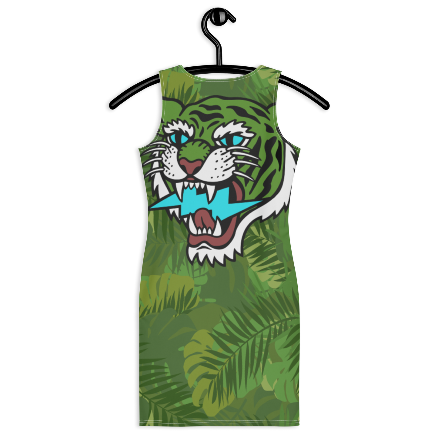 Jungle tiger - Green dress - Firebone