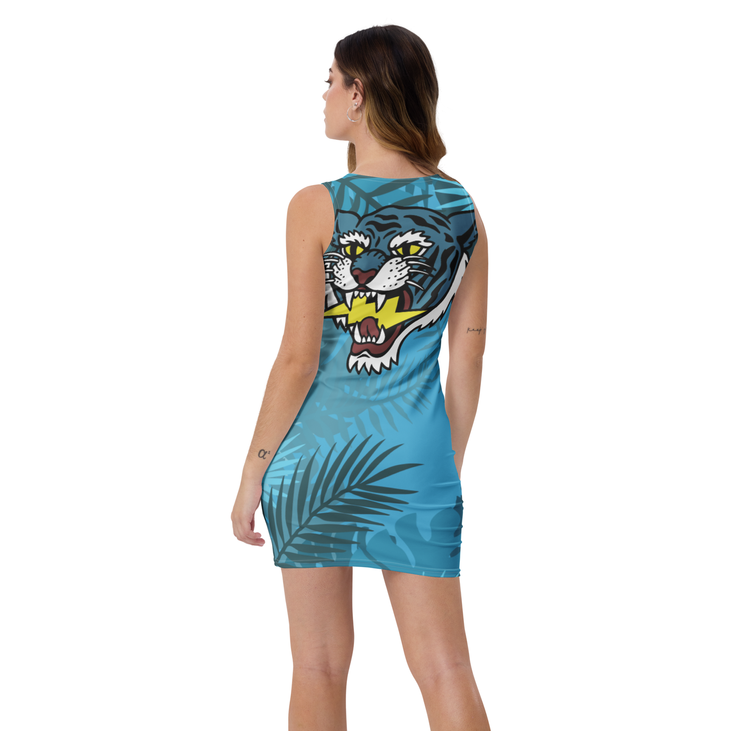 Jungle tiger - Light blue dress - Firebone