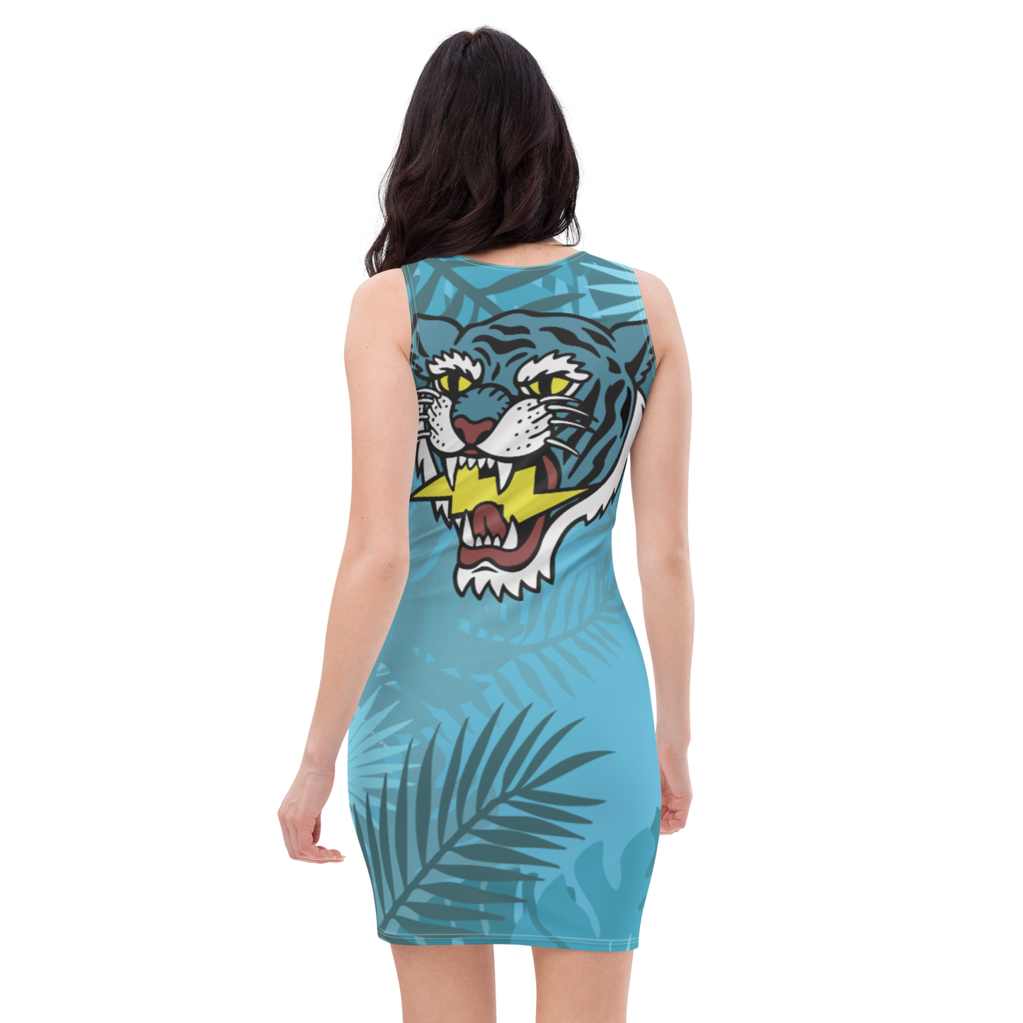 Jungle tiger - Light blue dress - Firebone