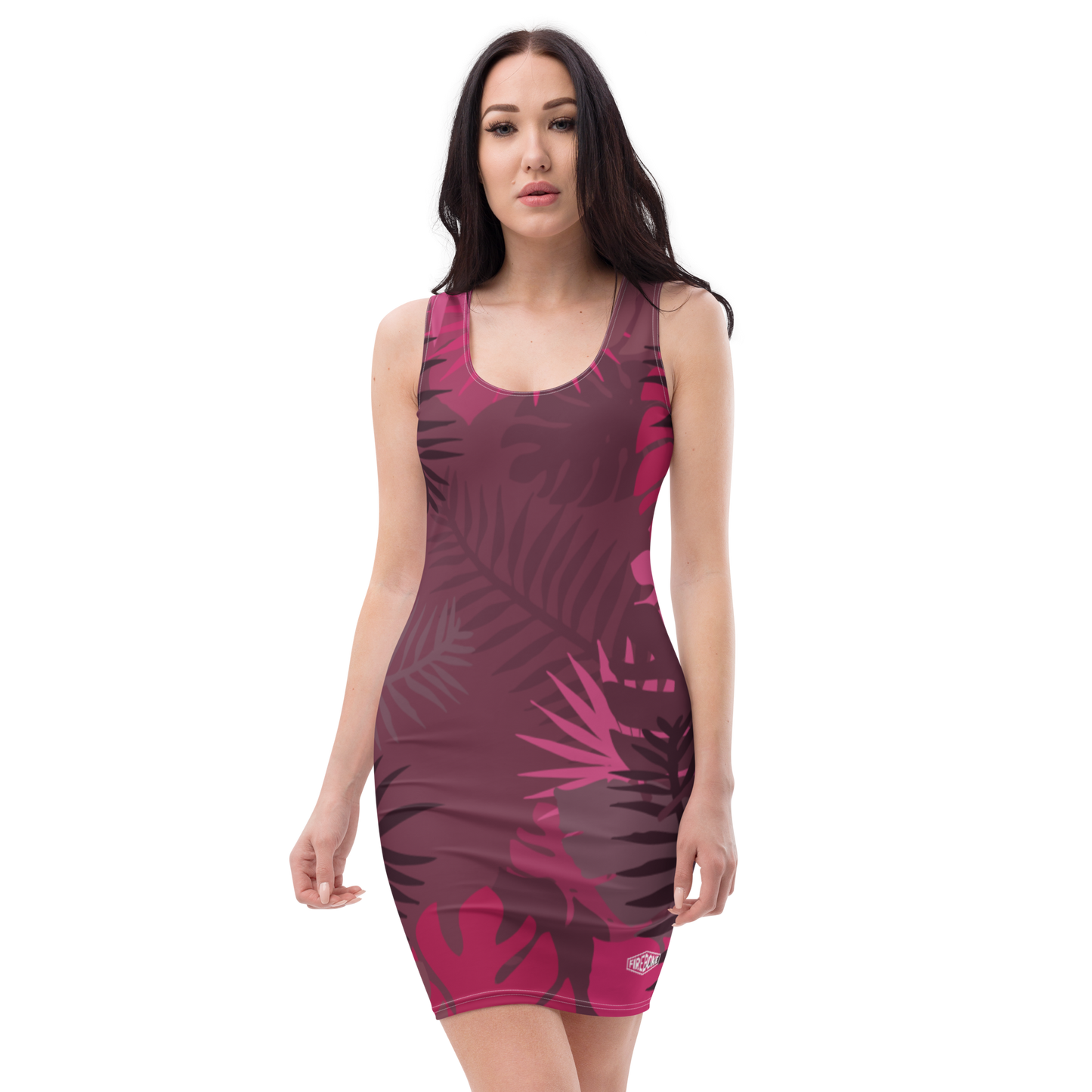 Jungle tiger - Hot pink dress - Firebone
