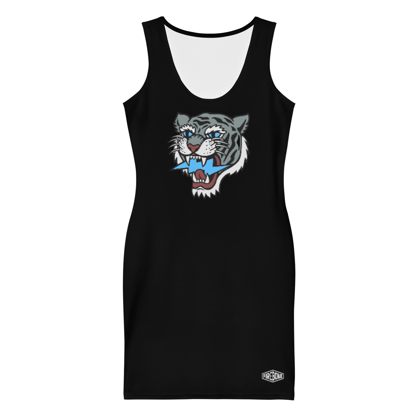 Grey tiger - LBD dress - Firebone
