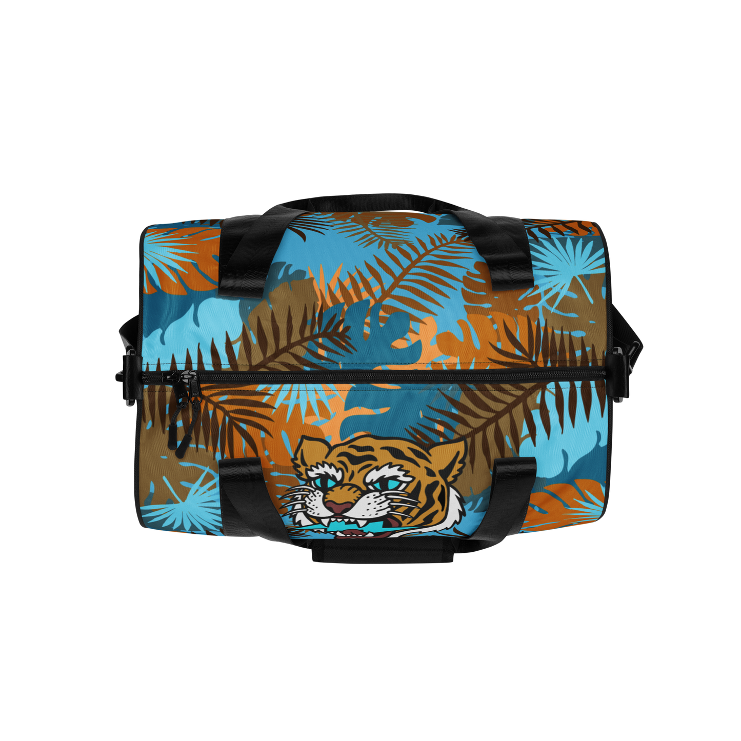 Jungle tiger - Autumn and blue gym bag - Firebone