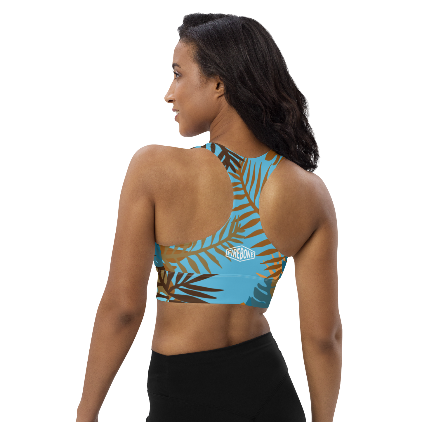 Jungle tiger - Autumn longline sports bra - Firebone
