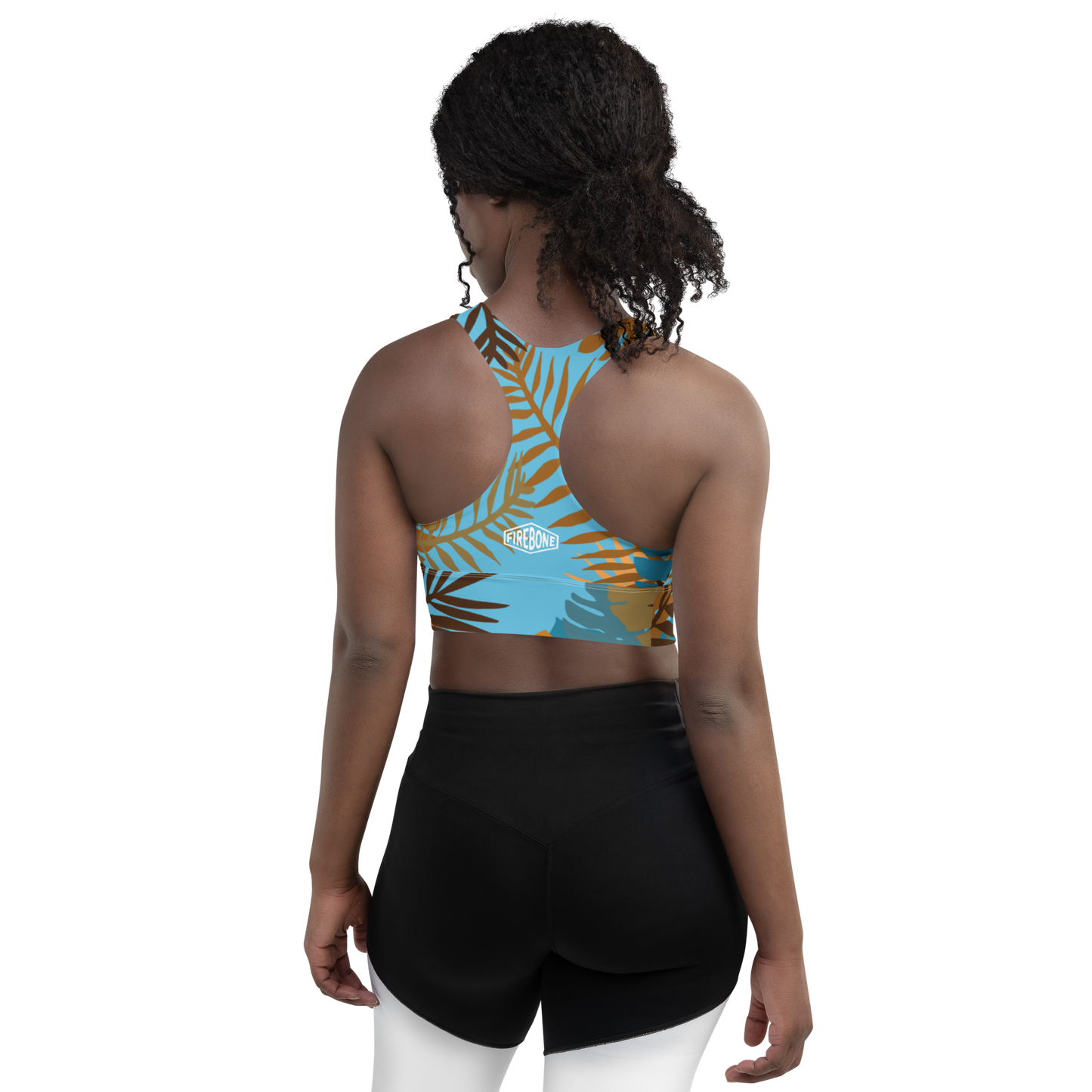 Jungle tiger - Autumn longline sports bra - Firebone