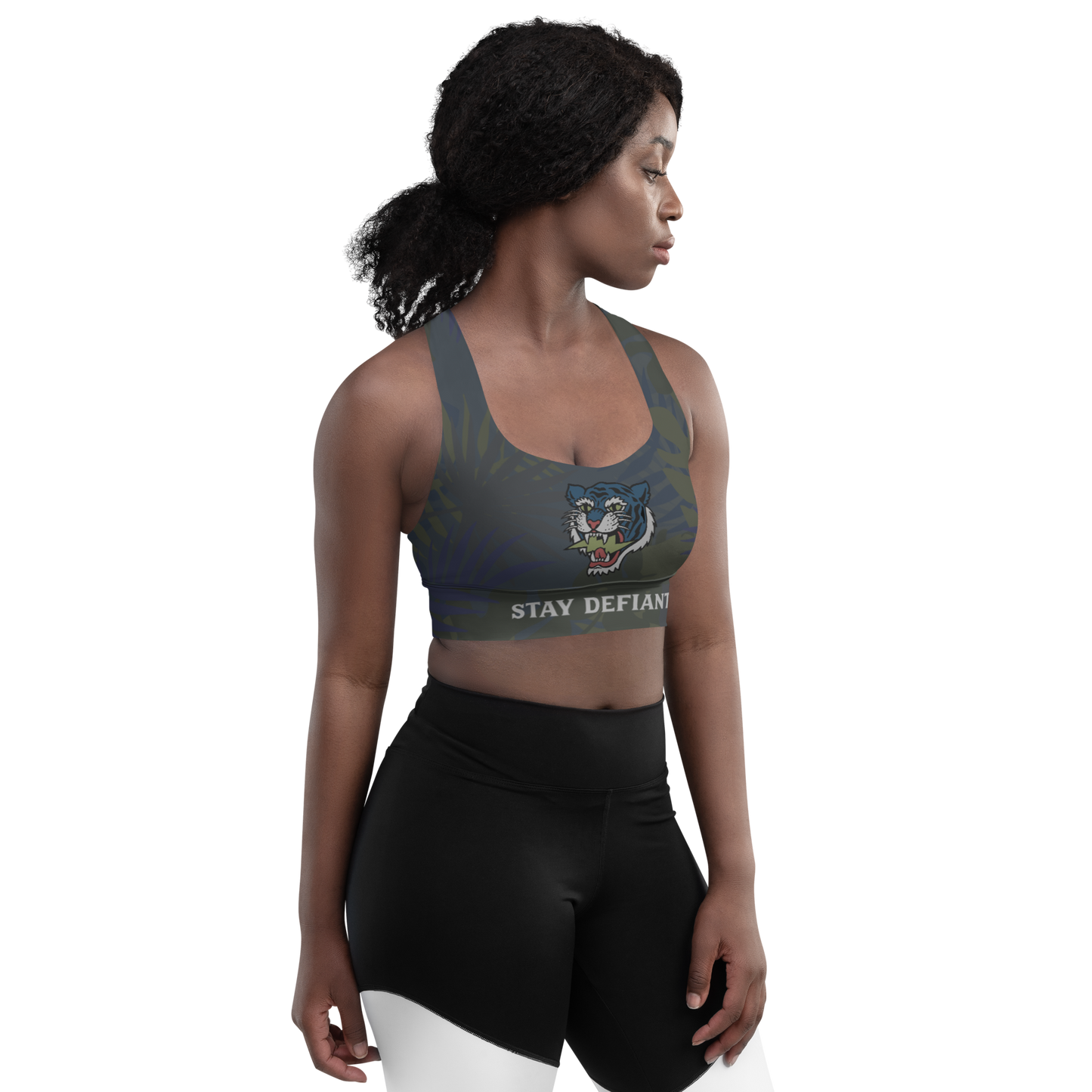 Jungle tiger - Stealth longline sports bra - Firebone