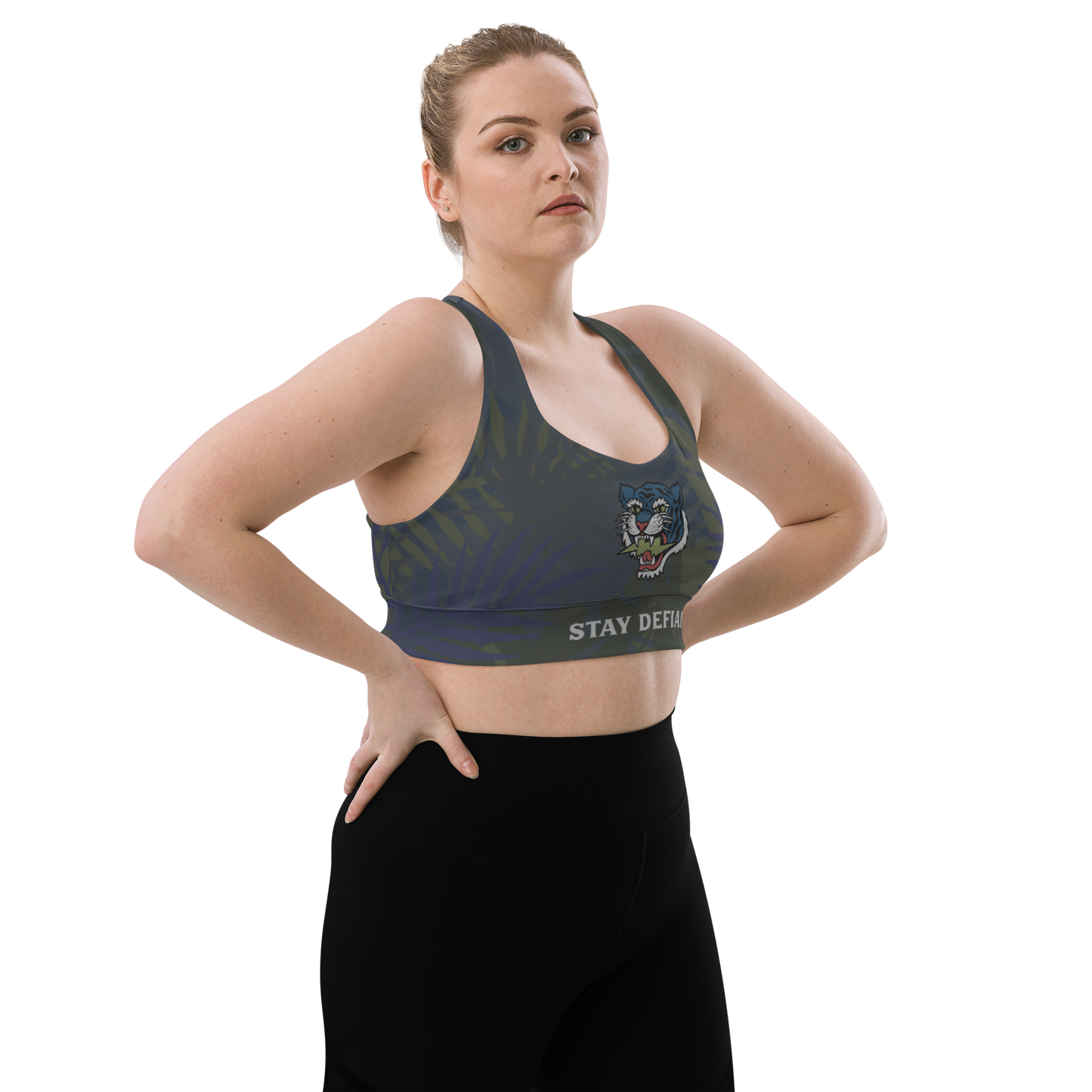 Jungle tiger - Stealth longline sports bra - Firebone