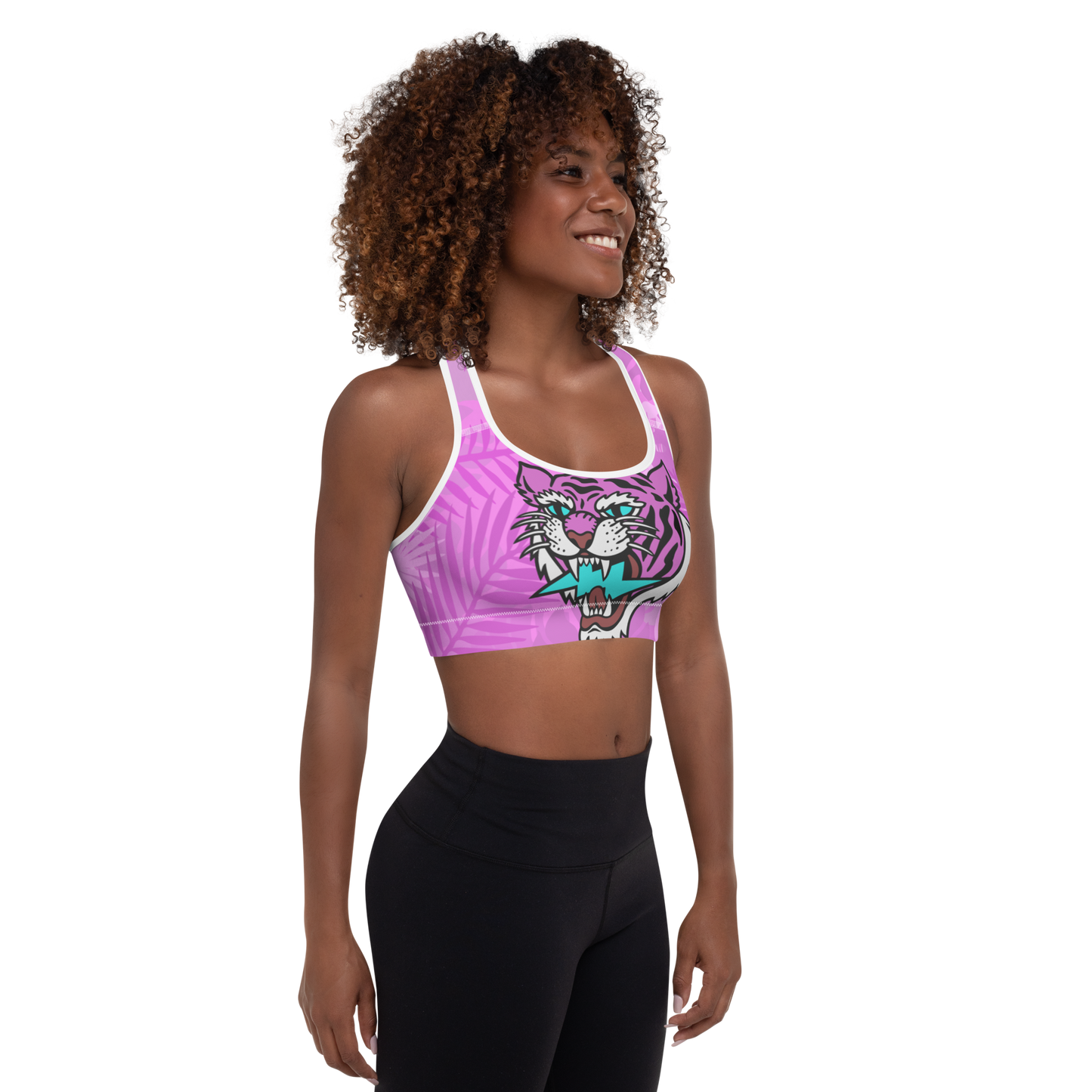 Jungle tiger padded sports bra - Firebone
