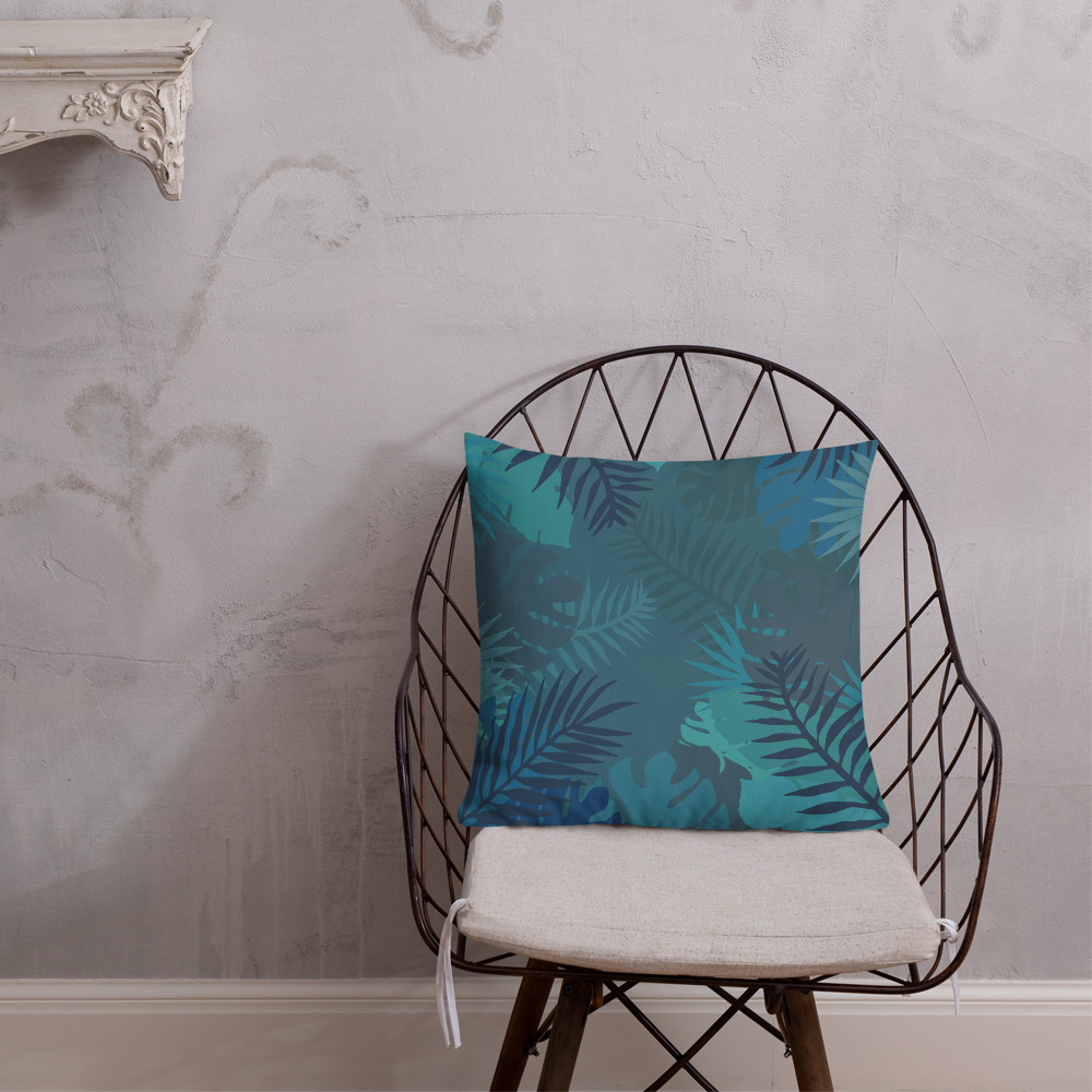 Stay Defiant Tiger - Blue jungle premium cushion - Firebone