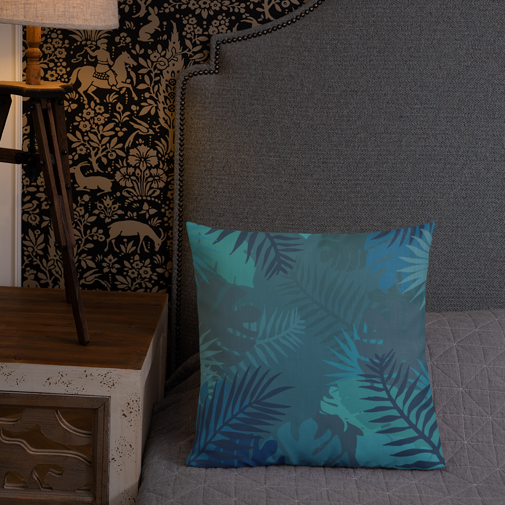 Stay Defiant Tiger - Blue jungle premium cushion - Firebone