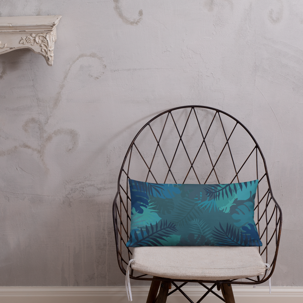 Stay Defiant Tiger - Blue jungle premium cushion - Firebone