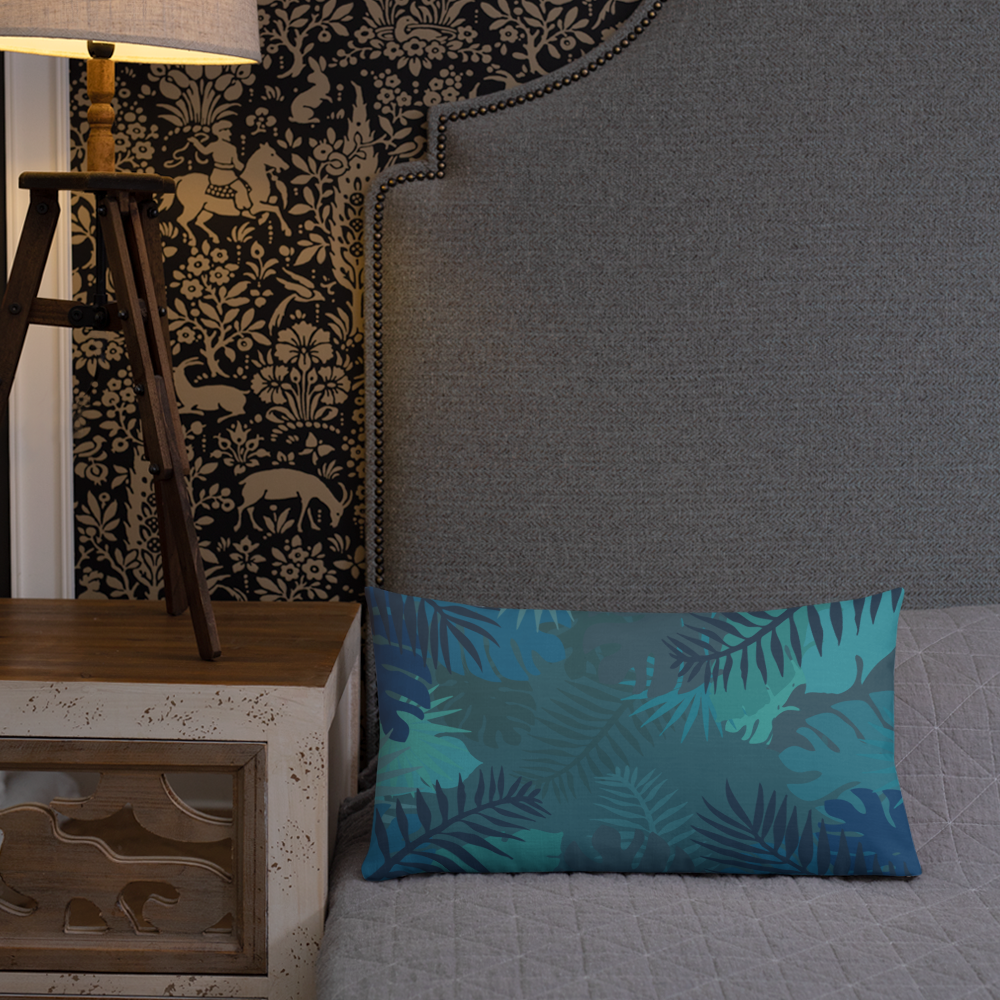 Stay Defiant Tiger - Blue jungle premium cushion - Firebone