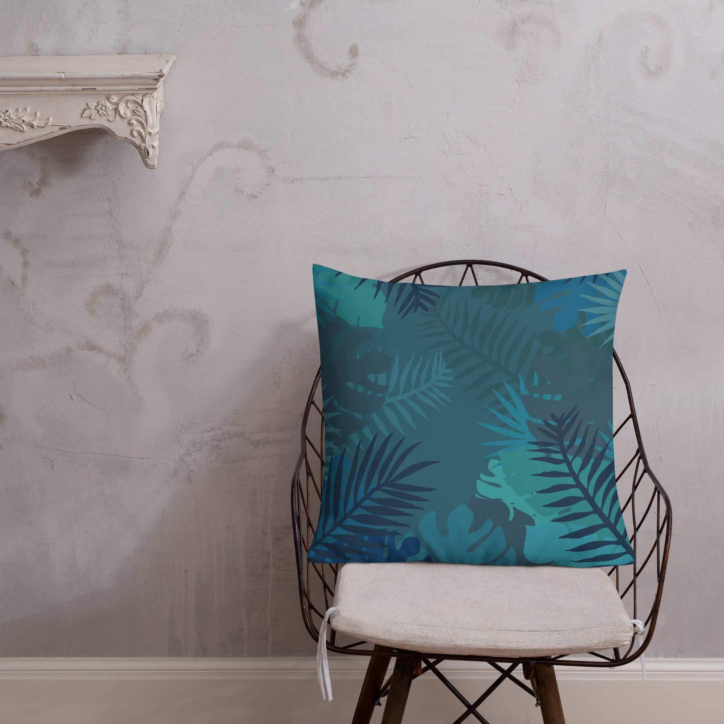 Stay Defiant Tiger - Blue jungle premium cushion - Firebone