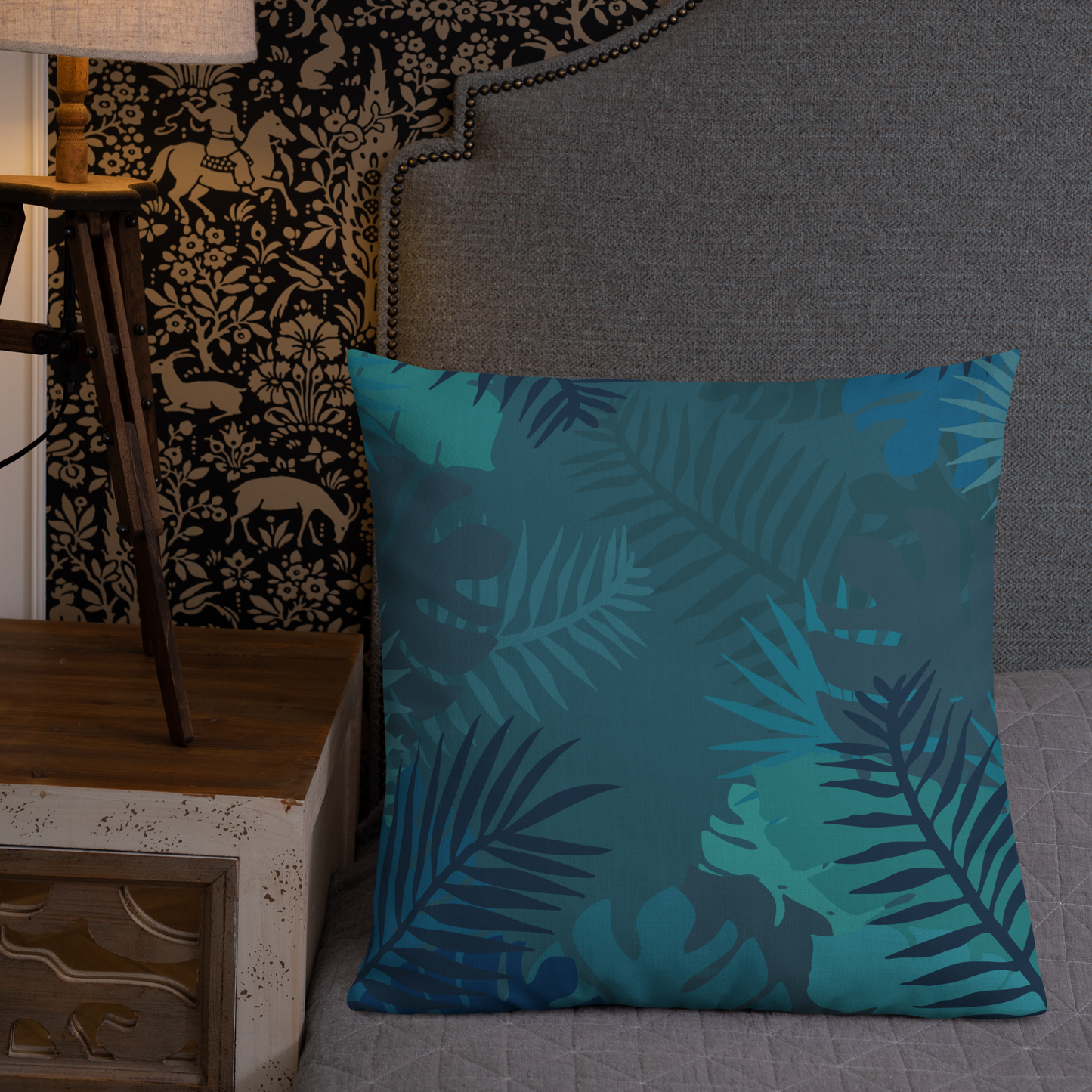 Stay Defiant Tiger - Blue jungle premium cushion - Firebone