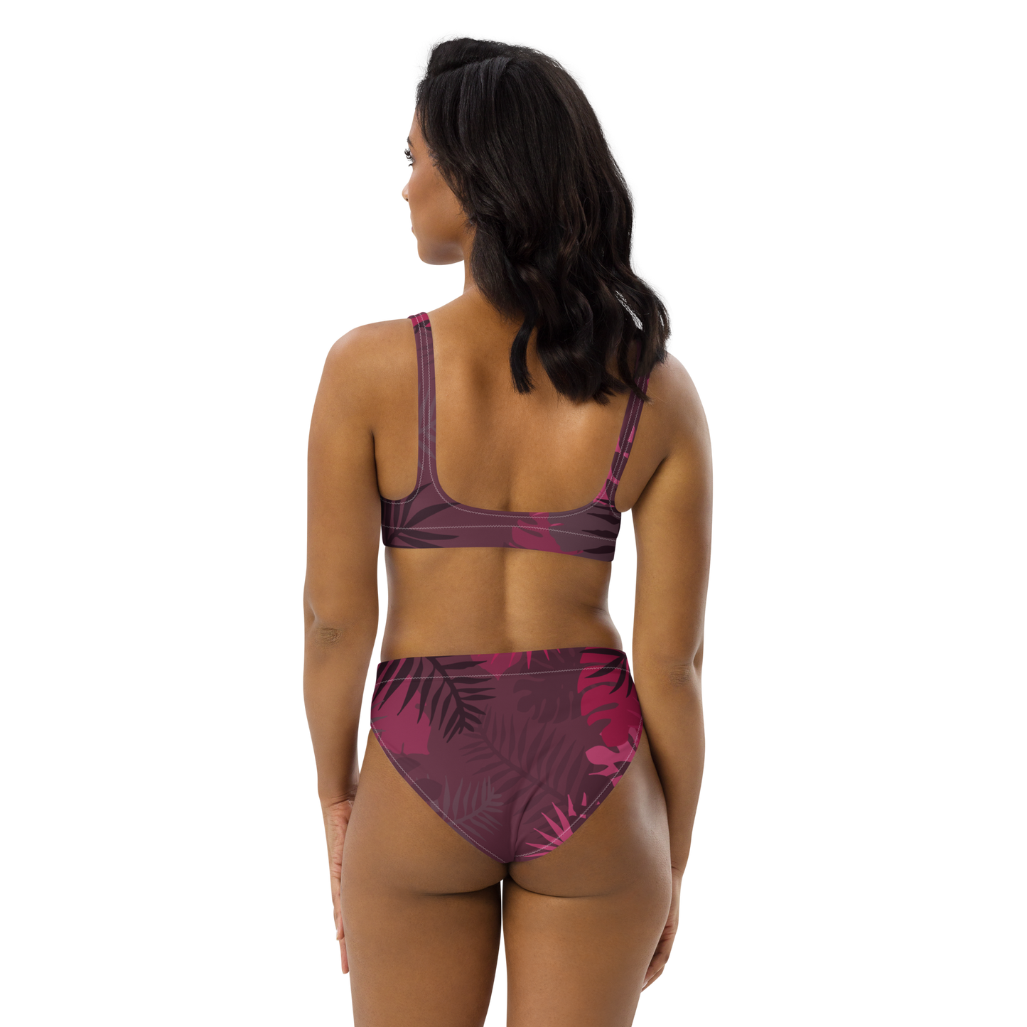 Jungle - Hot pink high-waisted bikini - Firebone