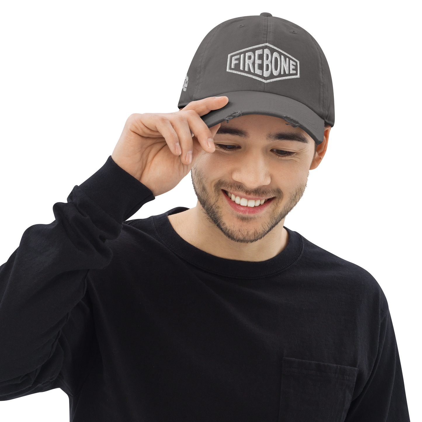 Firebone lozenge - Branded distressed baseball cap - Firebone