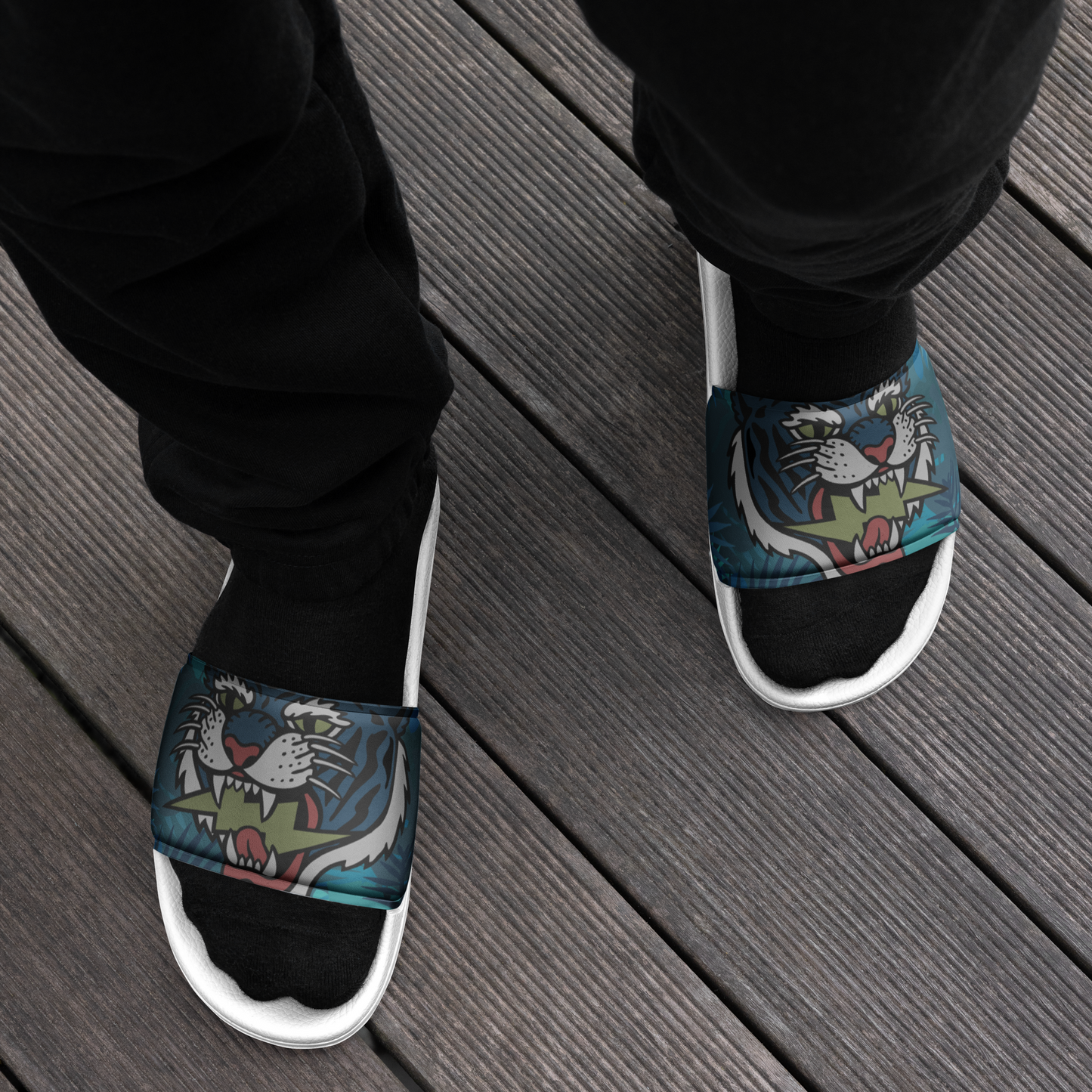 Defiant Tiger - Stealth blue sliders - Firebone